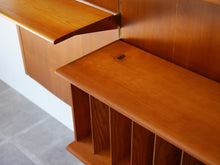 画像をギャラリービューアに読み込む, フィンユール ボヴィルケ製のウォールユニット 北欧ヴィンテージ 壁付け棚 Finn Juhl BO71 Bovirke wall shelving systemパイン材の棚板