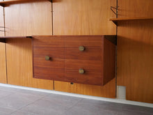 画像をギャラリービューアに読み込む, フィンユール ボヴィルケ製のウォールユニット 北欧ヴィンテージ 壁付け棚 Finn Juhl BO71 Bovirke wall shelving system チークのチェスト