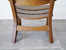 画像をギャラリービューアに読み込む, Dittmann & Co Chair easychair イージーチェア オランダデザイン 1960年代ヴィンテージチェア オークの椅子の後ろ脚