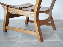 画像をギャラリービューアに読み込む, Dittmann & Co Chair easychair イージーチェア オランダデザイン 1960年代ヴィンテージチェア オークの椅子の後ろ脚