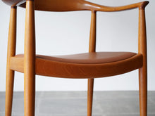 画像をギャラリービューアに読み込む, Hans J. Wegne JH503 Johannes Hansen ハンスJウェグナー ザ・チェア マホガニーとレザー 名作チェア デザイナーズチェア ヴィンテージ ウェグナーのアームチェア フレーム