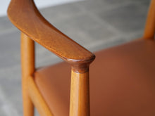 画像をギャラリービューアに読み込む, Hans J. Wegne JH503 Johannes Hansen ハンスJウェグナー ザ・チェア マホガニーとレザー 名作チェア デザイナーズチェア ヴィンテージ ウェグナーのアームチェア 肘掛けの先端