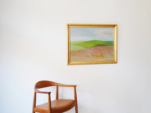 画像をギャラリービューアに読み込む, Poul Sørensen Landscape ポールソーレンセンの風景画 キャンバスに油彩 北欧ヴィンテージとJH503ザチェア