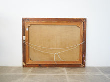 画像をギャラリービューアに読み込む, Poul Sørensen Landscape ポールソーレンセン 風景画 キャンバスに油彩 北欧ヴィンテージ 絵の裏面