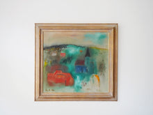 画像をギャラリービューアに読み込む, Kai E Christensen Landscape 北欧デンマーク風景画 インテリアアート 油彩 油絵 教会のある景色