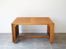 画像をギャラリービューアに読み込む, ボーエモーエンセン ライブラリーテーブル 北欧デザイン ダイニングテーブル 延長式テーブル オーク ビンテージ PLauritsen Børge Mogensen BM71 Library Table Table テーブルのやや上から