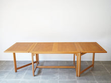 画像をギャラリービューアに読み込む, ボーエモーエンセン ライブラリーテーブル 北欧デザイン ダイニングテーブル 延長式テーブル オーク ビンテージ PLauritsen Børge Mogensen BM71 Library Table Table