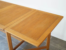 画像をギャラリービューアに読み込む, ボーエモーエンセン ライブラリーテーブル 北欧デザイン ダイニングテーブル 延長式テーブル オーク ビンテージ PLauritsen Børge Mogensen BM71 Library Table Table テーブルの右延長いた