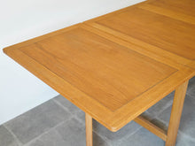 画像をギャラリービューアに読み込む, ボーエモーエンセン ライブラリーテーブル 北欧デザイン ダイニングテーブル 延長式テーブル オーク ビンテージ PLauritsen Børge Mogensen BM71 Library Table Table テーブルの左延長板