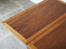 画像をギャラリービューアに読み込む, Børge Mogensen Fredericia Stolefabrik table with two flip up leaves ボーエモーエンセン フレデリシア 北欧デザイン ナットウッド 両翼延長式コーヒーテーブルの延長板