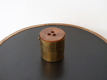 画像をギャラリービューアに読み込む, アルネ・ヤコブセン シリンダライン アイスピッチャー アイスバケツ 真鍮製ビンテージ Arne Jacobsen Cylinda-line ice bucket ヤコブセンの雑貨 北欧デザイン 真鍮にヒビあり