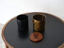 画像をギャラリービューアに読み込む, アルネ・ヤコブセン シリンダライン アイスピッチャー アイスバケツ 真鍮製ビンテージ Arne Jacobsen Cylinda-line ice bucket ヤコブセンの雑貨 北欧デザイン 中に黒い容器が入っている