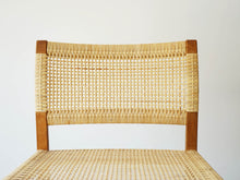 画像をギャラリービューアに読み込む, Børge Mogensen(ボーエ・モーエンセン) Model BM61 チェア 籐のダイニングチェア 椅子の背もたれ 籐は張り替え済