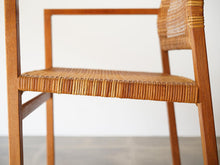 画像をギャラリービューアに読み込む, ボーエモーエンセン ダイニングチェア アームあり オークと籐 Børge Mogensen Model BM62 Chair モーエンセンのアームチェアのフレーム