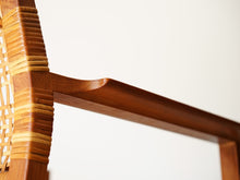 画像をギャラリービューアに読み込む, ボーエモーエンセン ダイニングチェア アームあり オークと籐 Børge Mogensen Model BM62 Chair モーエンセンのアームチェアの肘掛け