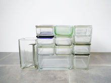画像をギャラリービューアに読み込む, Wilhelm Wagenfeld Kubus 15 storage containers ヴィルヘルム・ヴァーゲンフェルト クブス ガラス容器 コンテナ バウハウス ドイツ製ヴィンテージ