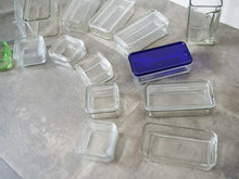 画像をギャラリービューアに読み込む, Wilhelm Wagenfeld Kubus 15 storage containers ヴィルヘルム・ヴァーゲンフェルト クブス ガラス容器 コンテナ バウハウス ドイツ製ヴィンテージ 15個セット