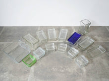 画像をギャラリービューアに読み込む, Wilhelm Wagenfeld Kubus 15 storage containers ヴィルヘルム・ヴァーゲンフェルト クブス ガラス容器 コンテナ バウハウス ドイツ製ヴィンテージ 15個セット