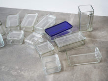 画像をギャラリービューアに読み込む, Wilhelm Wagenfeld Kubus 15 storage containers ヴィルヘルム・ヴァーゲンフェルト クブス ガラス容器 コンテナ バウハウス ドイツ製ヴィンテージ 15個セット
