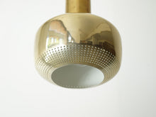 画像をギャラリービューアに読み込む, Vilhelm Lauritzen Louis Poulsen Guldpendel ヴィルヘルム ラウリッツェン ルイス ポールセン 北欧ヴィンテージ 真鍮 ラッカー ペンダントライトのシェード