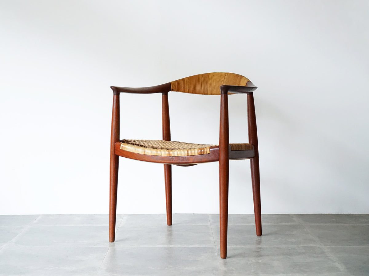 Hans J. Wegner（ハンスJ.ウェグナー) JH501 ザチェア 籐 Johannes Hansen（ヨハネス・ハンセン）製 名作椅子｜  北欧家具・ヴィンテージ家具 KONDO