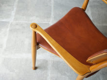 画像をギャラリービューアに読み込む, Peter Hvidt Orla Mølgaard-Nielsen Portex Armchair Fritz Hansen vintage niger leather ピーター・ビッツとオルラ・モルガート・ニールセンのアームチェア ナイジャーレザー張り 北欧ヴィンテージ デザイナーズチェア 椅子の肘掛け