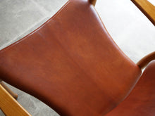画像をギャラリービューアに読み込む, Peter Hvidt Orla Mølgaard-Nielsen Portex Armchair Fritz Hansen vintage niger leather ピーター・ビッツとオルラ・モルガート・ニールセンのアームチェア ナイジャーレザー張り 北欧ヴィンテージ デザイナーズチェア 椅子の座面