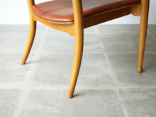 画像をギャラリービューアに読み込む, Peter Hvidt Orla Mølgaard-Nielsen Portex Armchair Fritz Hansen vintage niger leather ピーター・ビッツとオルラ・モルガート・ニールセンのアームチェア ナイジャーレザー張り 北欧ヴィンテージ デザイナーズチェア 椅子の後ろ脚