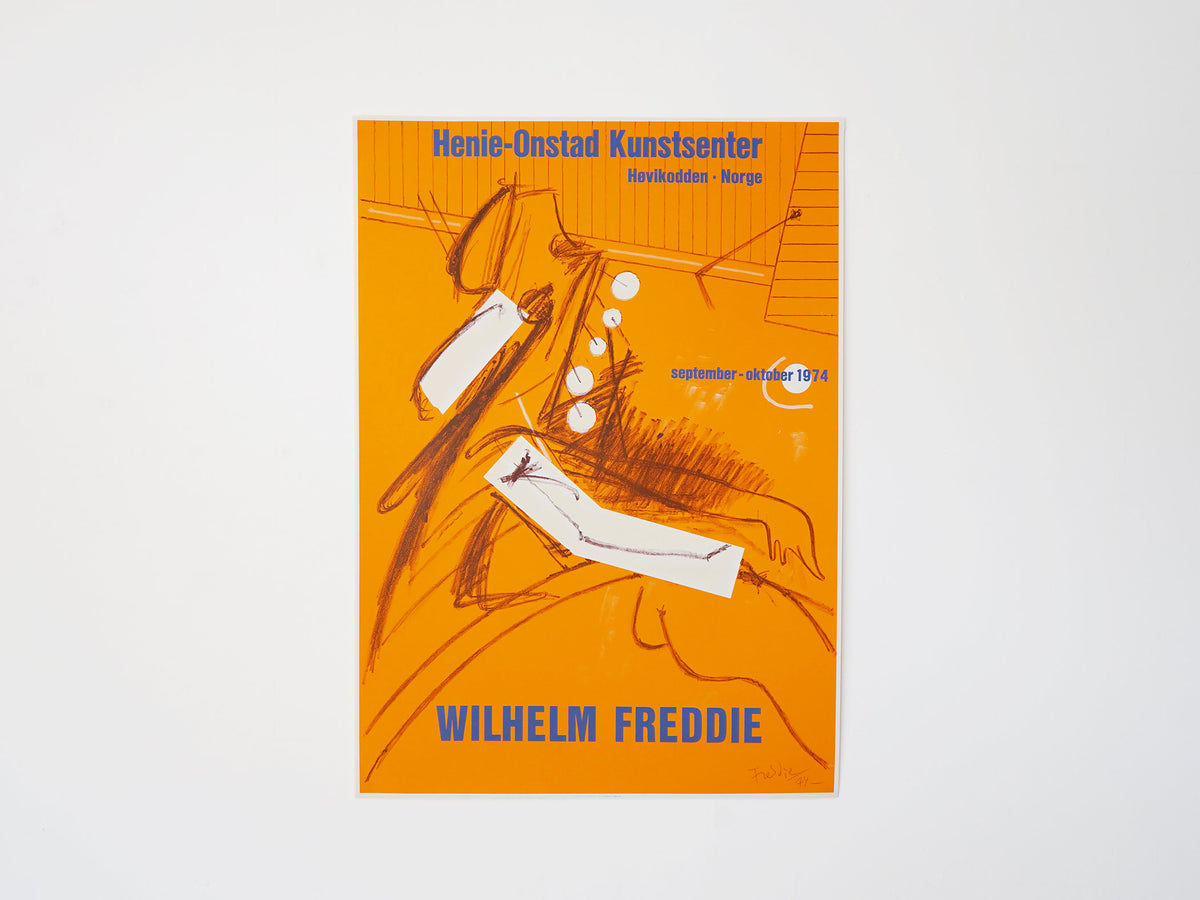 ヴィーヴィ・ケンパイネン 版画 1997年 サイン有 北欧作品 Wilhelm Freddie（ヴィルヘルム・フレディー） デンマークのリトグラフ