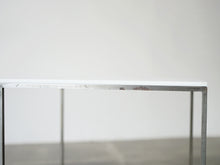 画像をギャラリービューアに読み込む, ポールケアホルム ネストテーブル Poul Kjærholm PK71 Three nesting tables E Kold Christensen ケアホルムのEKC製ビンテージテーブル 白いアクリルの天板と細いスチールのフレーム