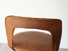 画像をギャラリービューアに読み込む, Tove Edvard Kindt-Larsen トーべ エドワード・キンドラーセン 回転チェア swivel chair 北欧ヴィンテージ 椅子の背もたれ レザー張り