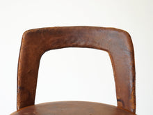 画像をギャラリービューアに読み込む, Tove Edvard Kindt-Larsen トーべ エドワード・キンドラーセン 回転チェア swivel chair 北欧ヴィンテージ 椅子の背もたれ レザーのヴィンテージ感