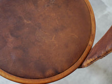 画像をギャラリービューアに読み込む, Tove Edvard Kindt-Larsen トーべ エドワード・キンドラーセン 回転チェア swivel chair 北欧ヴィンテージ 椅子の座面 レザー張り