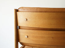 画像をギャラリービューアに読み込む, Grete Jalk Chair グレーテ・ヤルク オーク材とレザーのチェア 1960年代北欧ビンテージ 椅子の背面左側