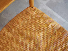 画像をギャラリービューアに読み込む, ボーエ・モーエンセン アームチェア オークと籐編み Børge Mogensen Oak armchair 椅子の座面