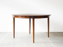 画像をギャラリービューアに読み込む, Danish Design Rosewood Extension Table デンマークデザイン ローズウッド 北欧ヴィンテージ 延長式 円形ダイニングテーブル