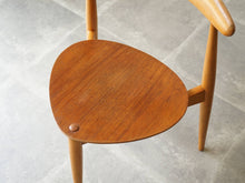 画像をギャラリービューアに読み込む, Hans J Wegner FH4103 Heart Chair Fritz Hansen ハンス ウェグナー ハートチェア フリッツハンセン ブナ ビーチ チーク ダイニングチェアの座面
