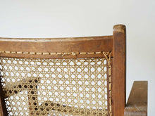 画像をギャラリービューアに読み込む, マホガニー材と籐のイージーチェアのフレーム