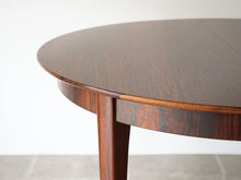 画像をギャラリービューアに読み込む, デンマークデザイン ローズウッド 北欧ヴィンテージ 延長式ダイニングテーブルの縁