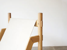画像をギャラリービューアに読み込む, Danish design Easy chair with canvas デンマークデザイン キャンバス生地張り 北欧ヴィンテージ イージチェア オーク材のフレーム
