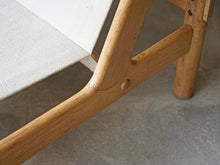 画像をギャラリービューアに読み込む, Danish design Easy chair with canvas デンマークデザイン キャンバス生地張り 北欧ヴィンテージ イージチェア