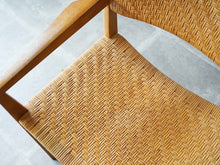 画像をギャラリービューアに読み込む, Peter Hvidt Orla Mølgaard-Nielsen Model 350 Søborg Møbelピーター ビッツ オルラ ムルガード ニールセン モデル350 アームチェア 座面の籐