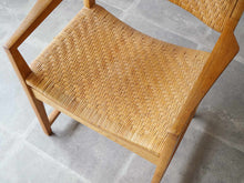 画像をギャラリービューアに読み込む, Peter Hvidt Orla Mølgaard-Nielsen Model 350 Søborg Møbelピーター ビッツ オルラ ムルガード ニールセン モデル350 アームチェア 座面の籐