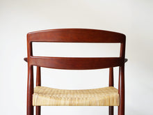 画像をギャラリービューアに読み込む, Ejner Larsen Aksel Bender Madsen Willy Beck アイナー ラーセン アクセル ベンダー マッセン ヴィリーベック 籐編み チークアームチェアの背面