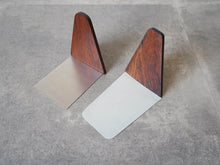 画像をギャラリービューアに読み込む, Kai Kristiansen Feldballe Møbelfabrik Rosewood Bookends カイクリスチャンセン フィールドボール モベルファブリク 北欧ヴィンテージ ローズウッド ブックエンド