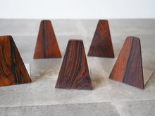 画像をギャラリービューアに読み込む, Kai Kristiansen Feldballe Møbelfabrik Rosewood Bookends カイクリスチャンセン フィールドボール モベルファブリク 北欧ヴィンテージ ローズウッド ブックエンド