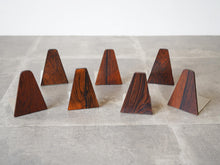 画像をギャラリービューアに読み込む, Kai Kristiansen Feldballe Møbelfabrik Rosewood Bookends カイクリスチャンセン フィールドボール モベルファブリク 北欧ヴィンテージ ローズウッド ブックエンド