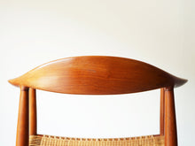 画像をギャラリービューアに読み込む, Hans J Wegner Johannes Hansen JH501 ハンス ウェグナー ザチェア ヨハネスハンセン 籐 チーク材 アームチェアの背面