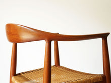 画像をギャラリービューアに読み込む, Hans J Wegner Johannes Hansen JH501 ハンス ウェグナー ザチェア ヨハネスハンセン 籐 チーク材 アームチェア 背もたれと脚の接続部
