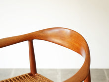 画像をギャラリービューアに読み込む, Hans J Wegner Johannes Hansen JH501 ハンス ウェグナー ザチェア ヨハネスハンセン 籐 チーク材 アームチェアの背もたれ